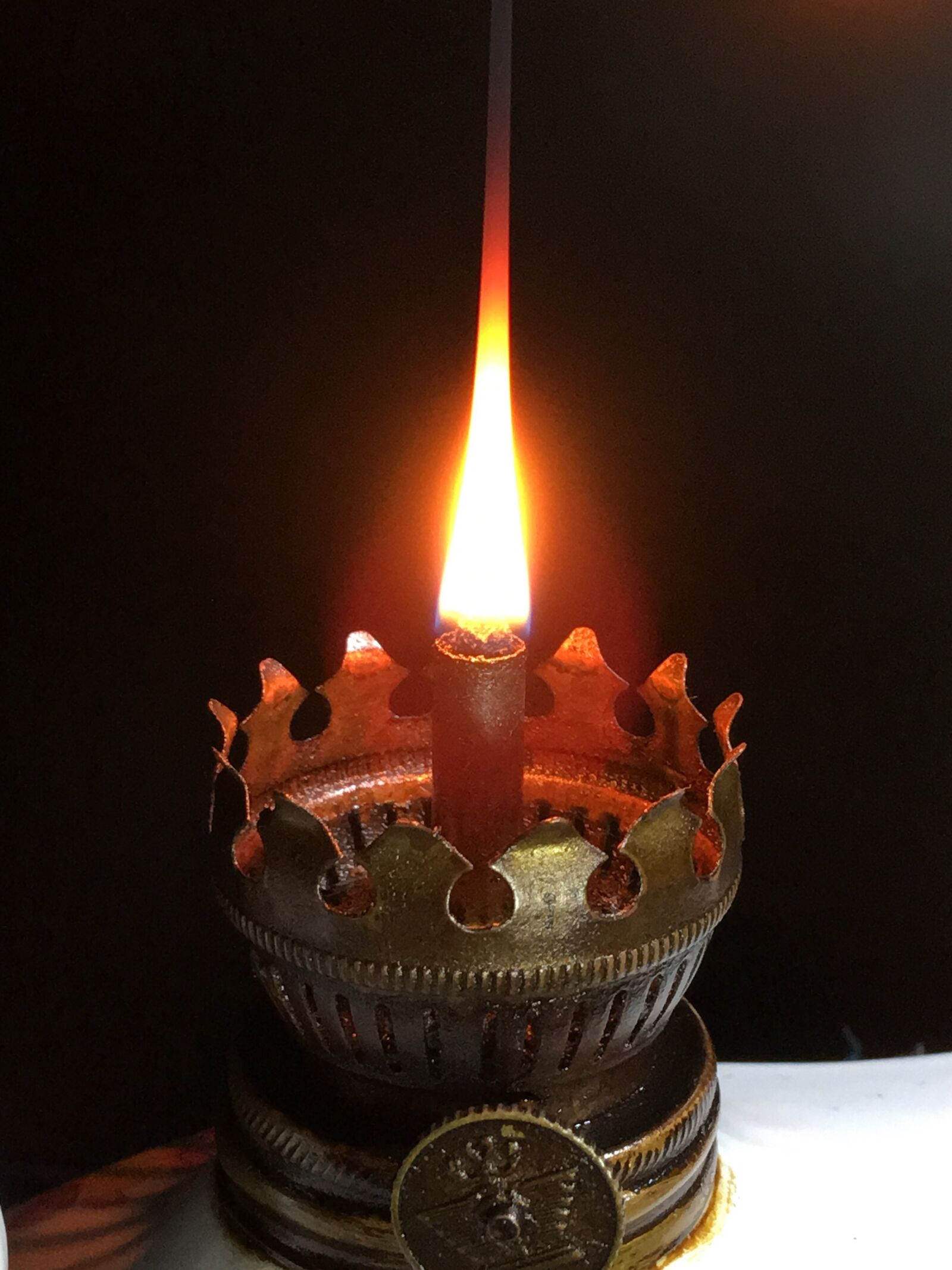 iPhone 6s Plus back camera 4.15mm f/2.2 sample photo. Fire, wick, flame photography