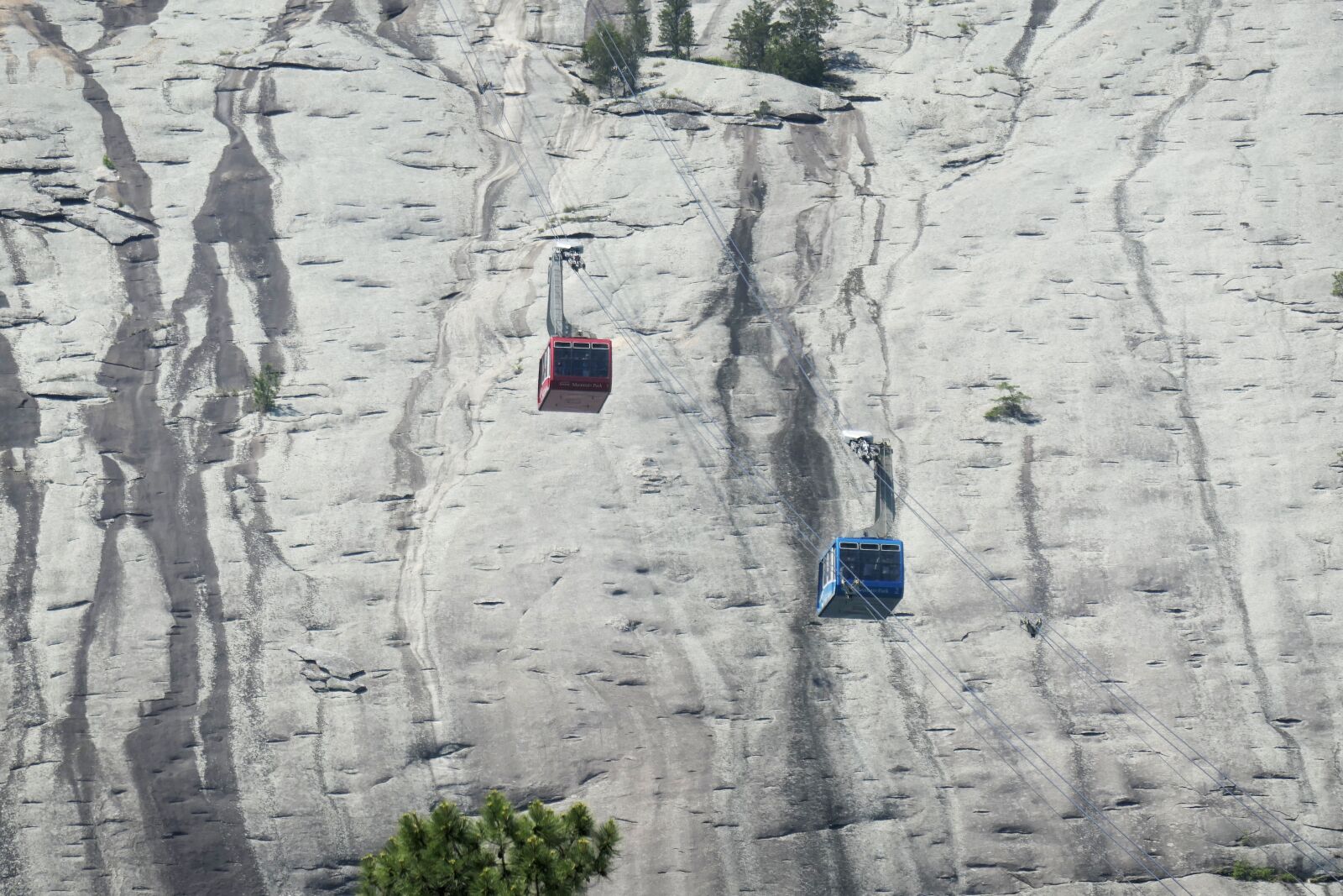 Panasonic DC-TZ200 sample photo. Cableway, rock, mountain landscape photography
