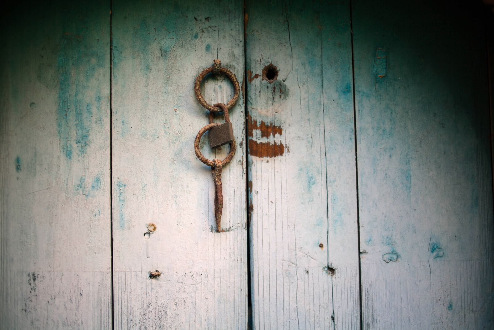 Canon EF 35mm F2 sample photo. Doors, door latch, rust photography