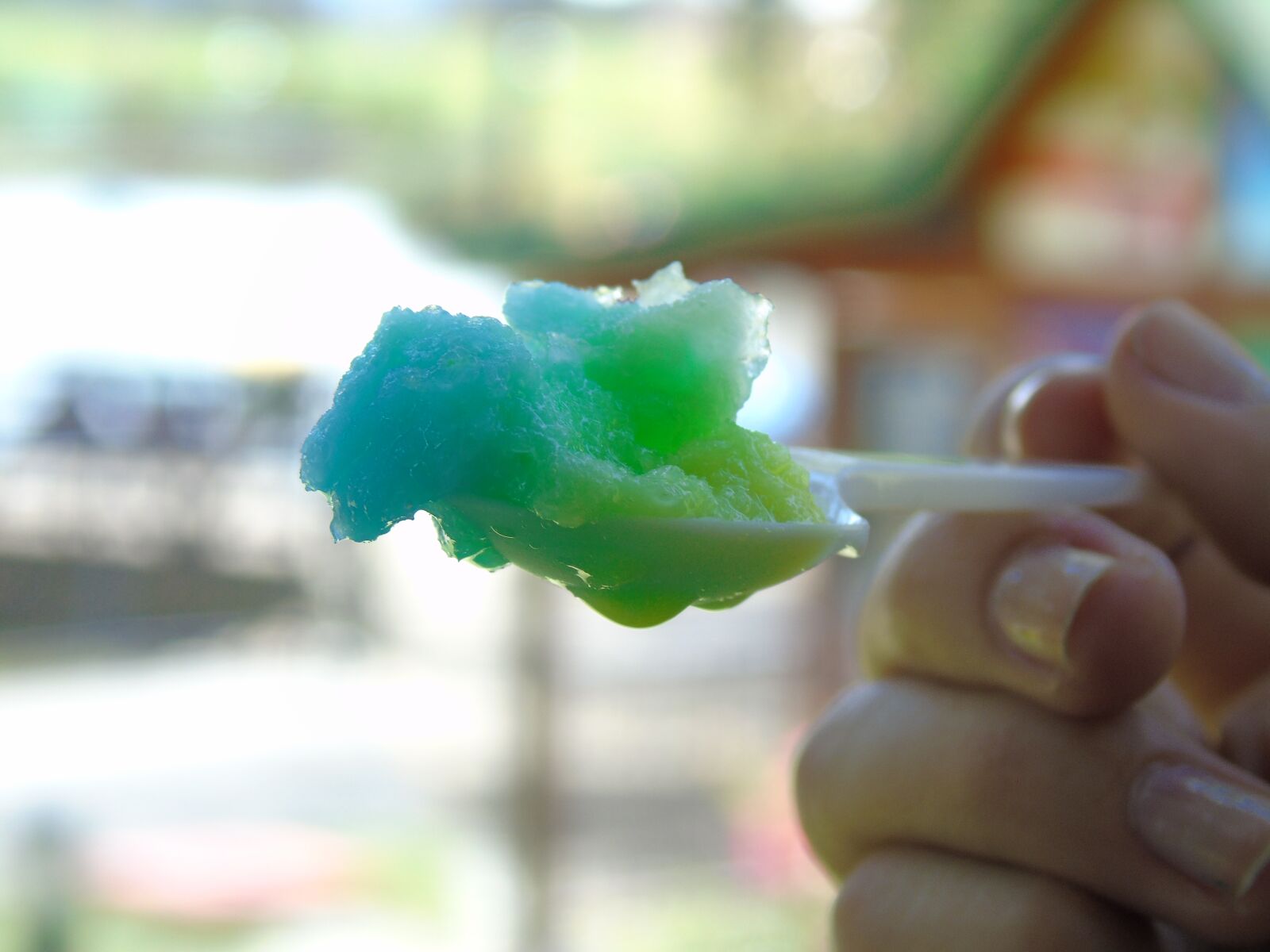 Sony Cyber-shot DSC-H400 sample photo. Spoon, ice cream, cream photography