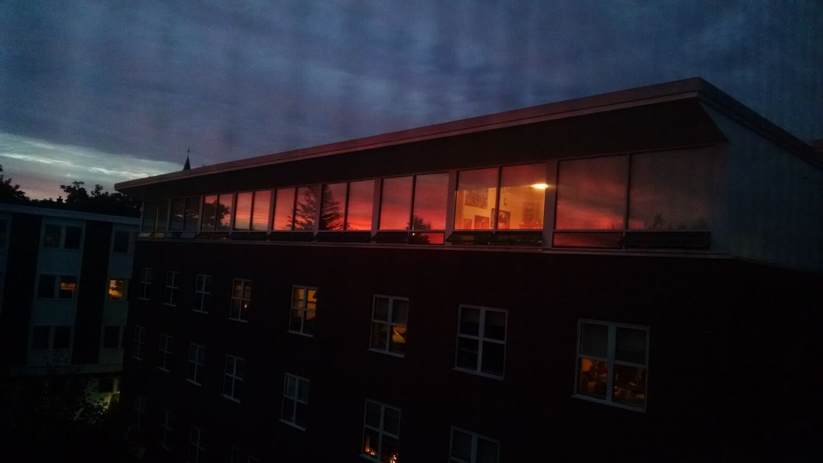 Motorola Moto X (1st Gen) sample photo. Building, night, reflection, sky photography