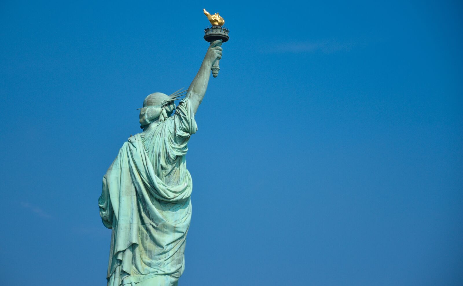 Nikon D5500 sample photo. Statue of liberty, back photography