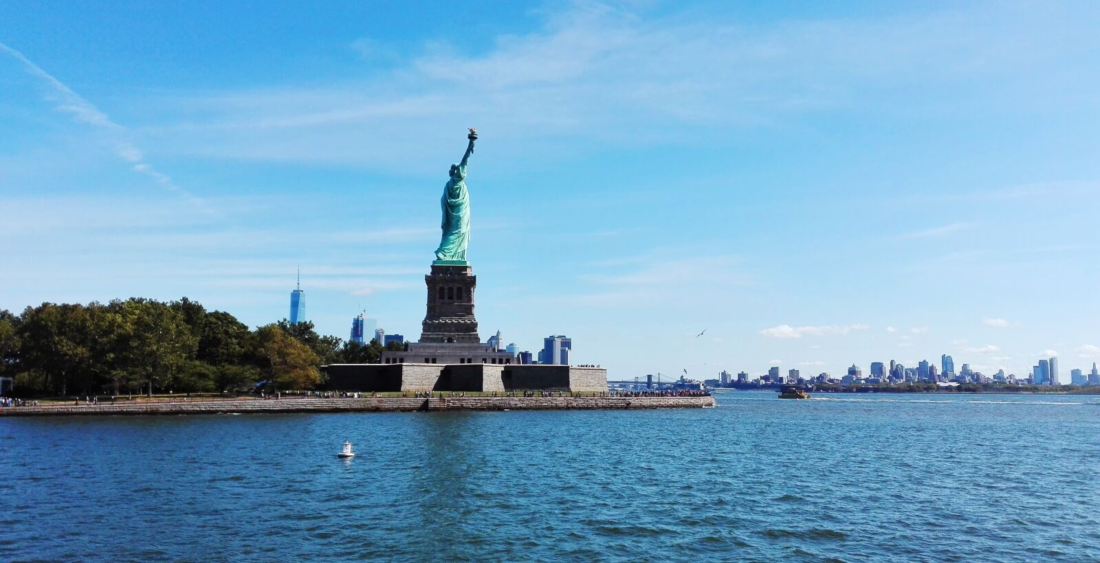 HUAWEI P8 Lite sample photo. New york, statue, united photography
