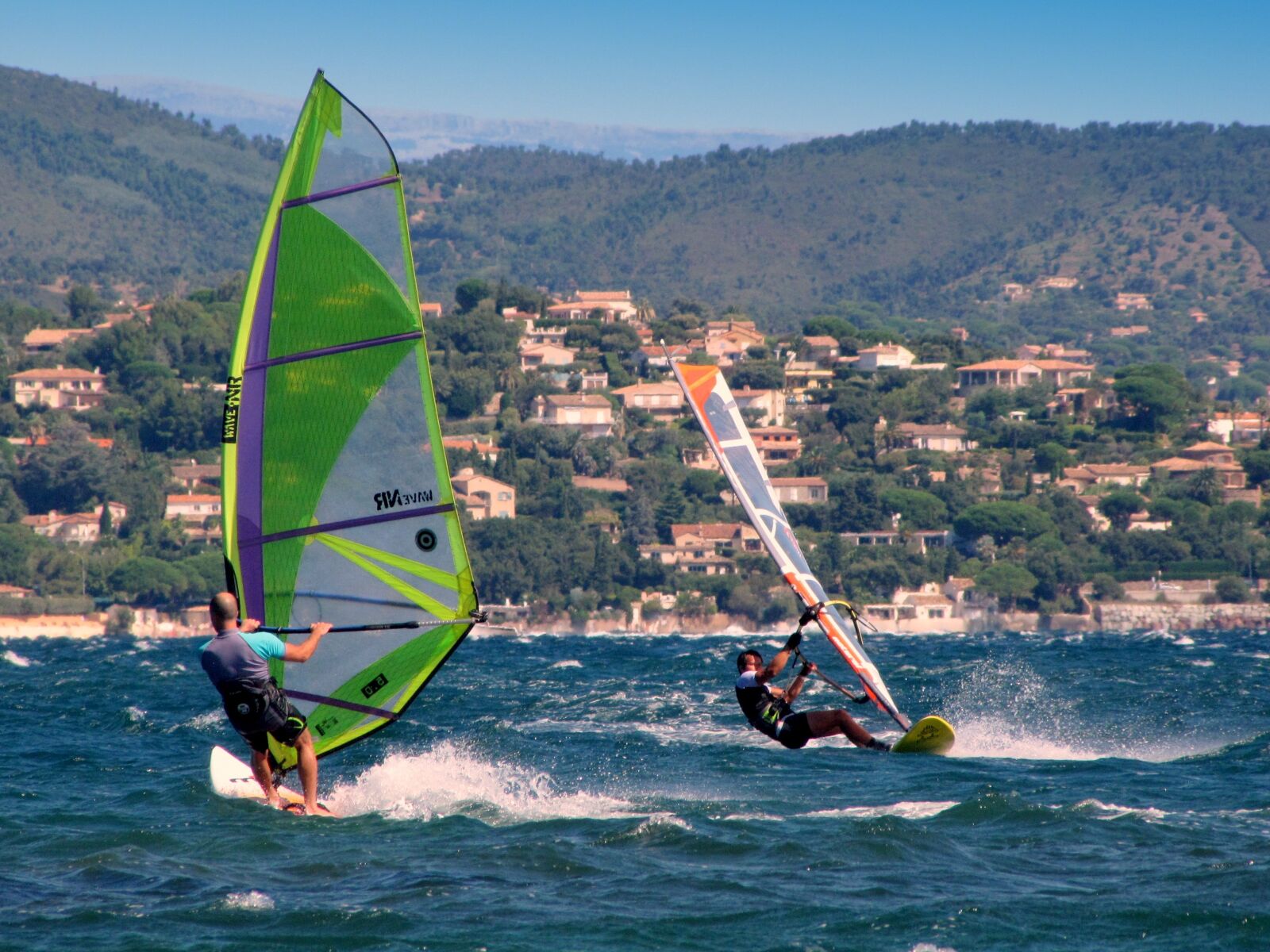 Canon PowerShot SX10 IS sample photo. Windsurf, wind surfers, aquatics photography