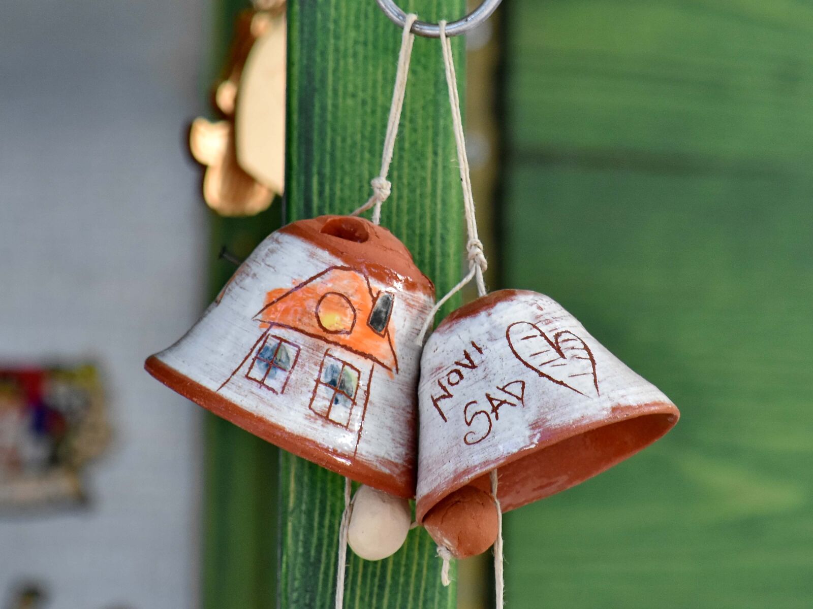 Nikon D5500 sample photo. Bell, bells, ceramics, decoration photography