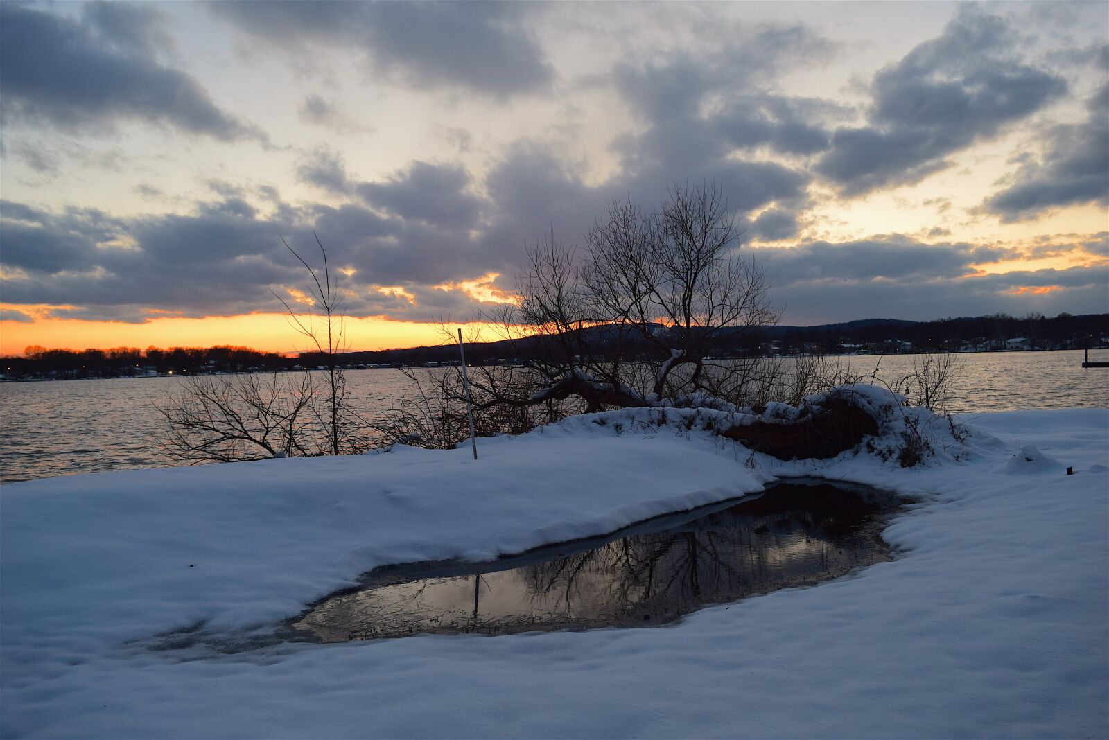 Nikon D3300 sample photo. Snow, winter, sunset photography