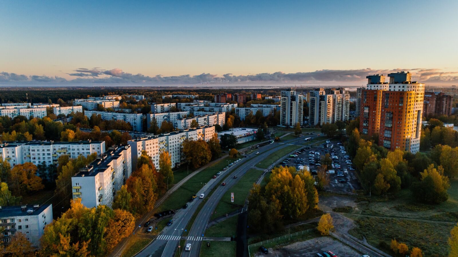 DJI FC6310 sample photo. Riga, latvia, drone photography