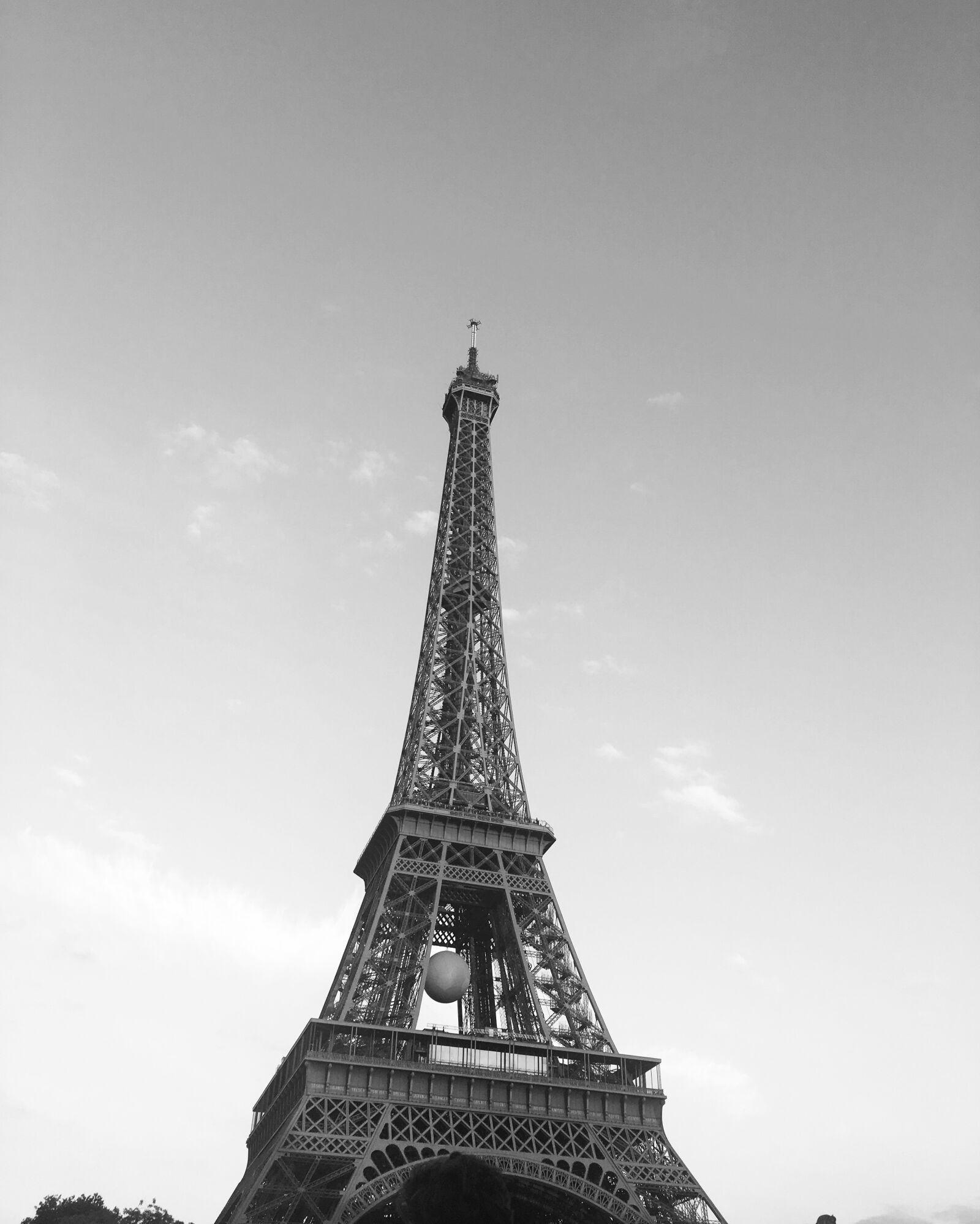Apple iPhone 6s sample photo. Black, and, white, eiffel photography