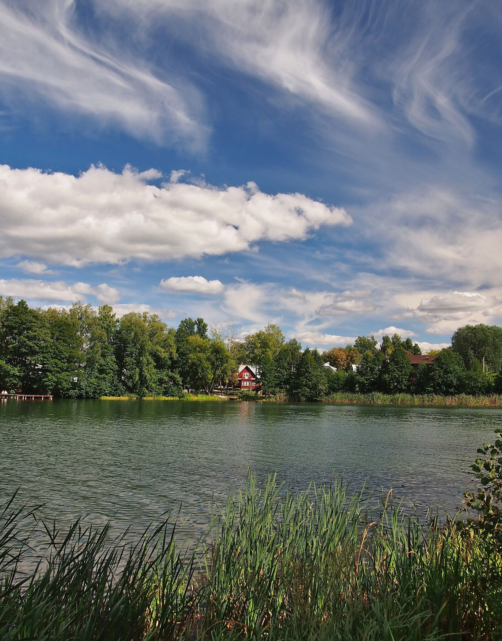 Olympus PEN E-PM1 sample photo. Lake, sky, clouds photography