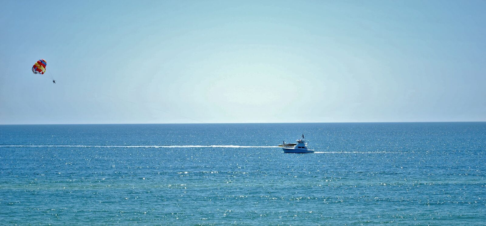 Nikon D60 sample photo. Parasailing, summer, boat photography