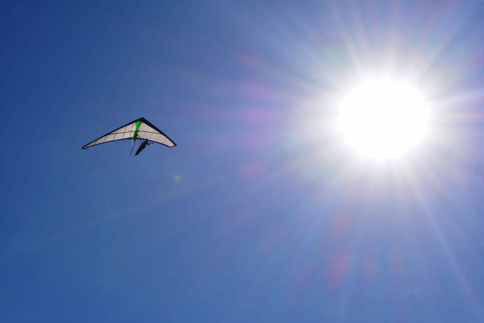 Nikon D5200 sample photo. Hang gliding, blue sky photography