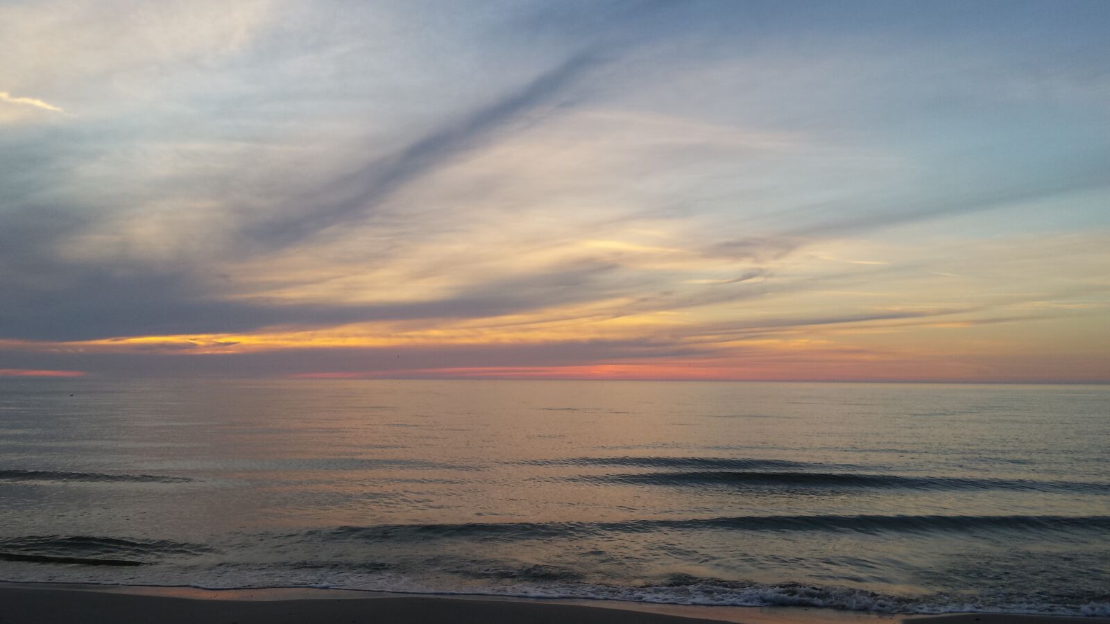 Samsung Galaxy S4 sample photo. Sunset, sea, water photography