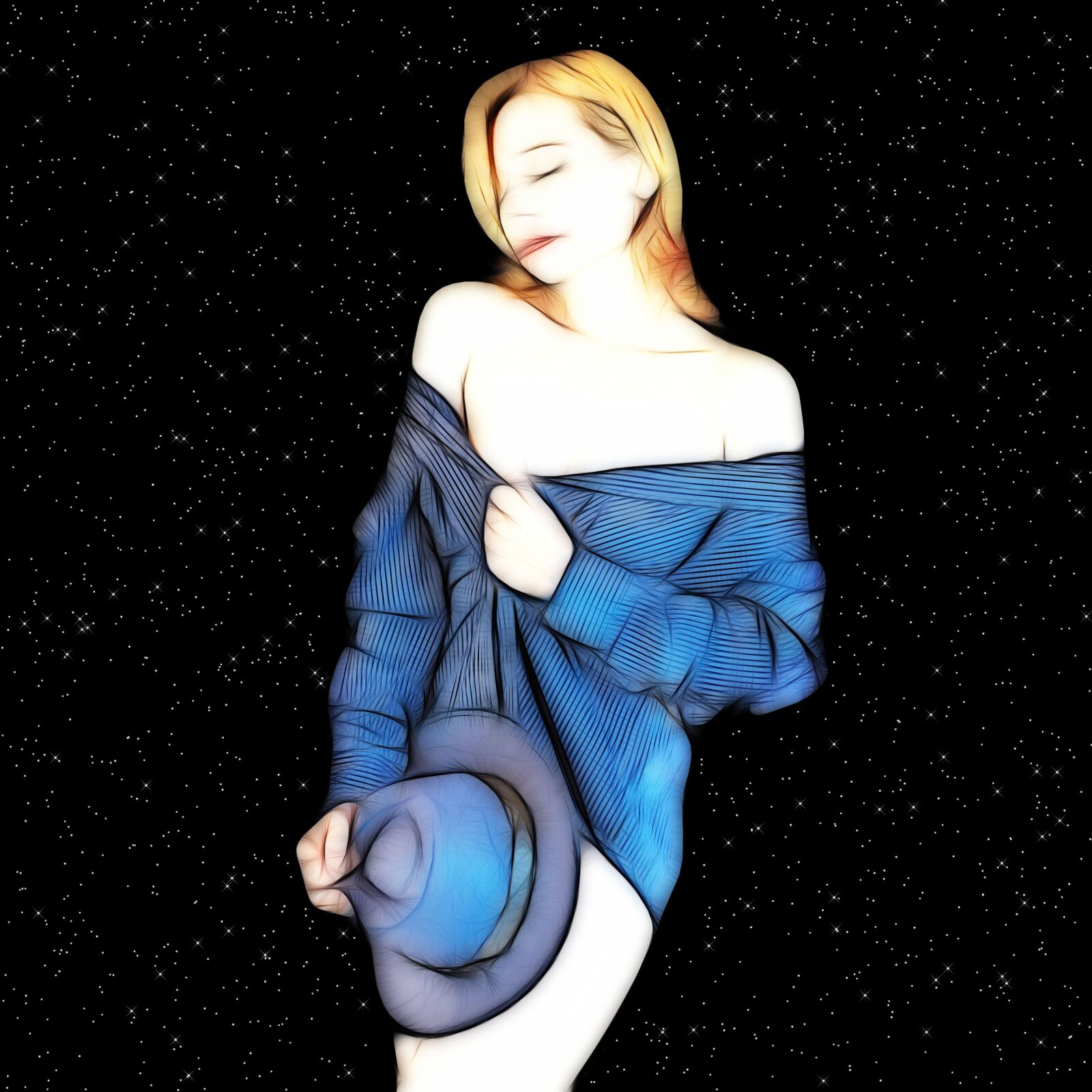 Nikon D3200 sample photo. Girl, illustration, art photography