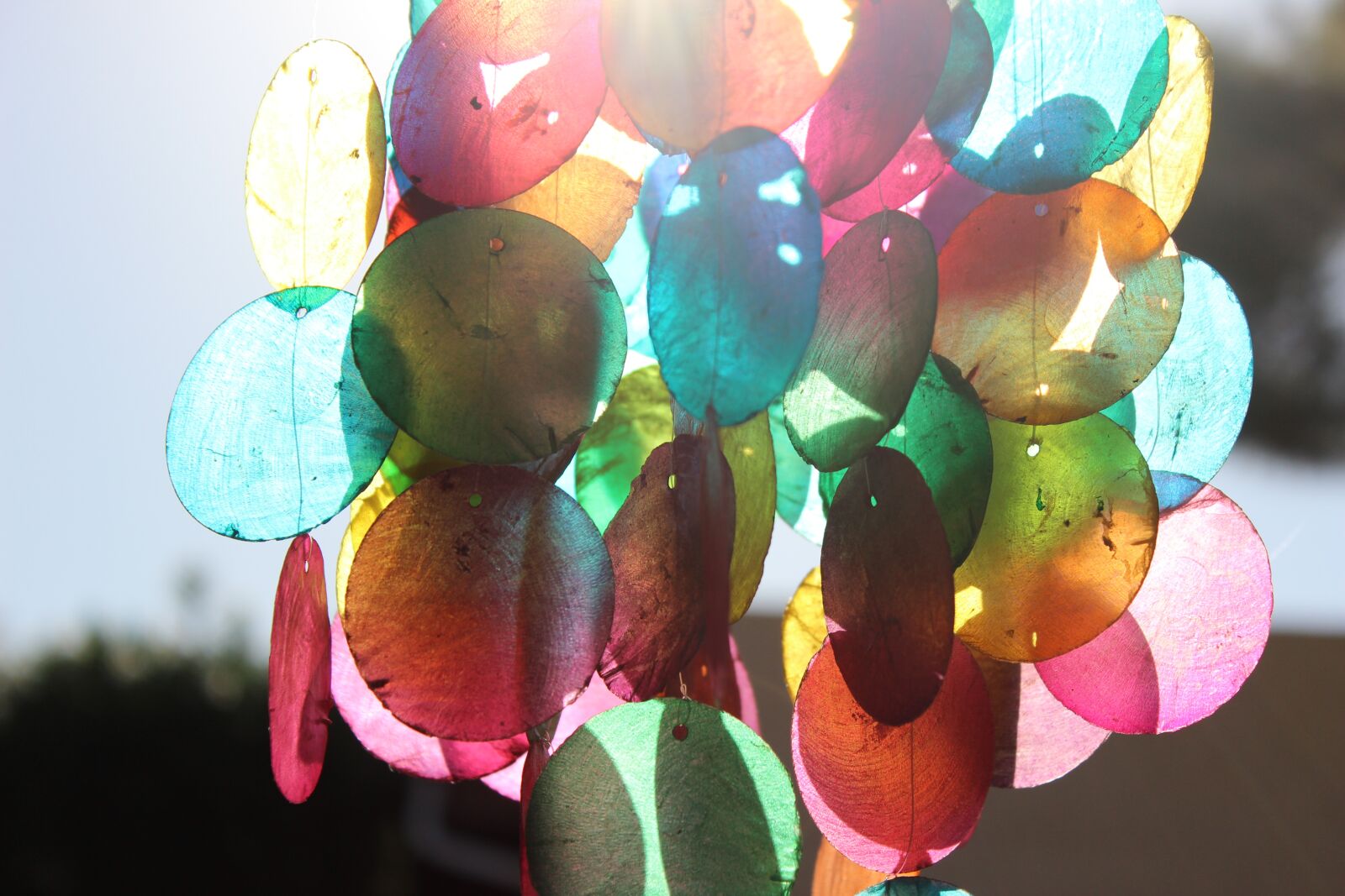 Canon EOS 600D (Rebel EOS T3i / EOS Kiss X5) sample photo. Chime, rainbow, hanging photography