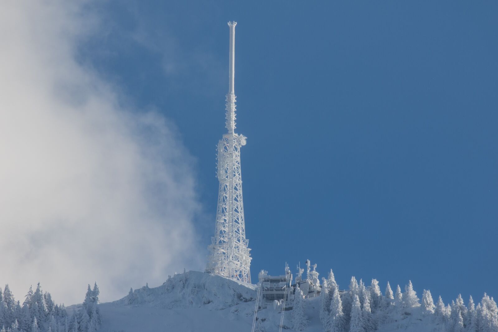 Canon EOS 7D Mark II sample photo. Tv station, winter, snow photography