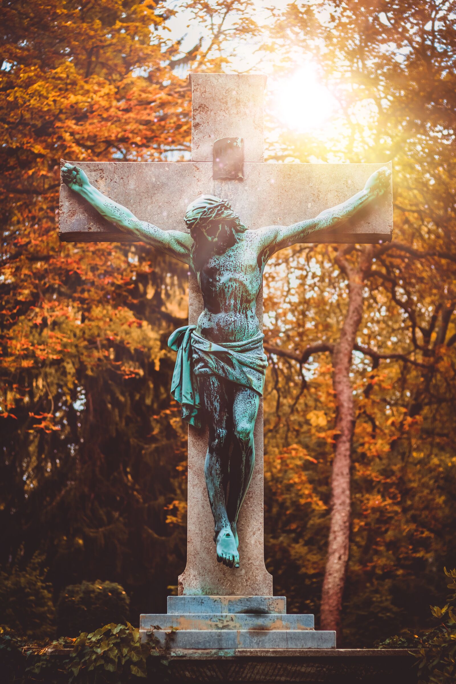 Canon EF 50mm F1.8 STM sample photo. Jesus, cemetery, faith photography