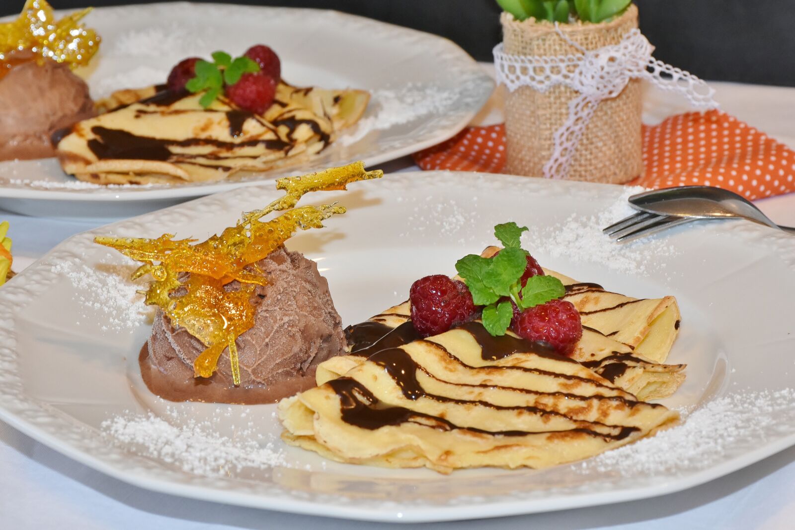 Nikon D7200 sample photo. Pancakes, eispalatschinken, ice photography