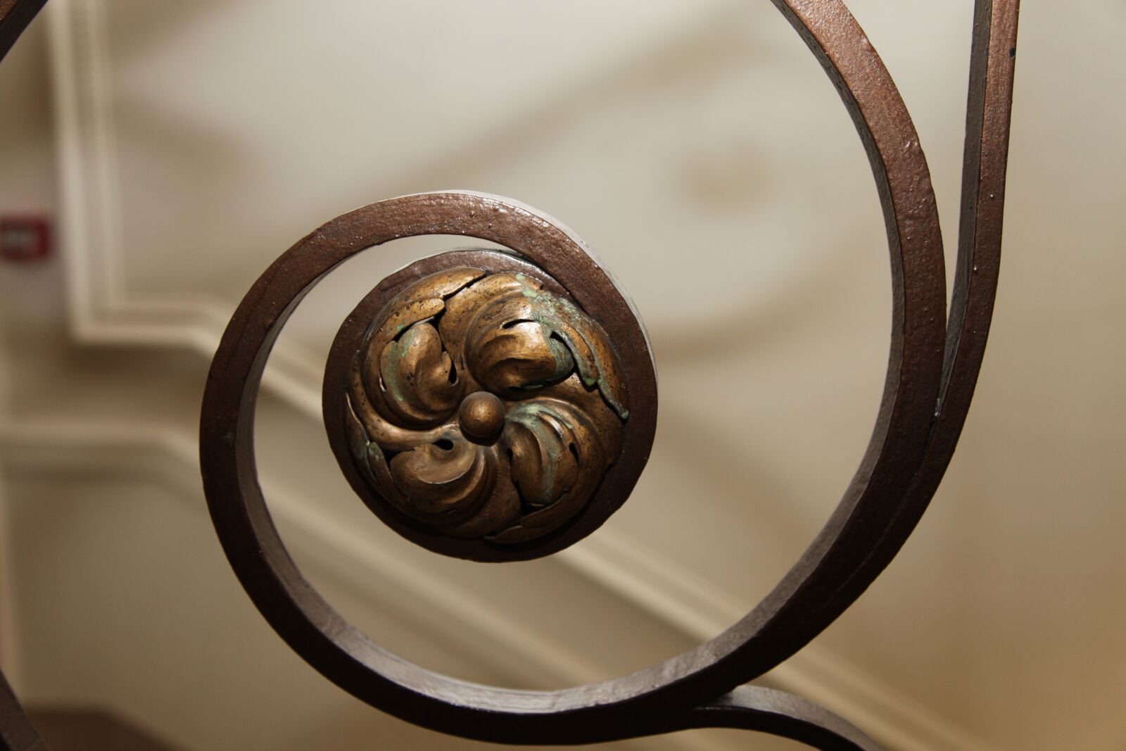 Canon EOS 5D Mark II sample photo. Wrought iron, pink, spiral photography