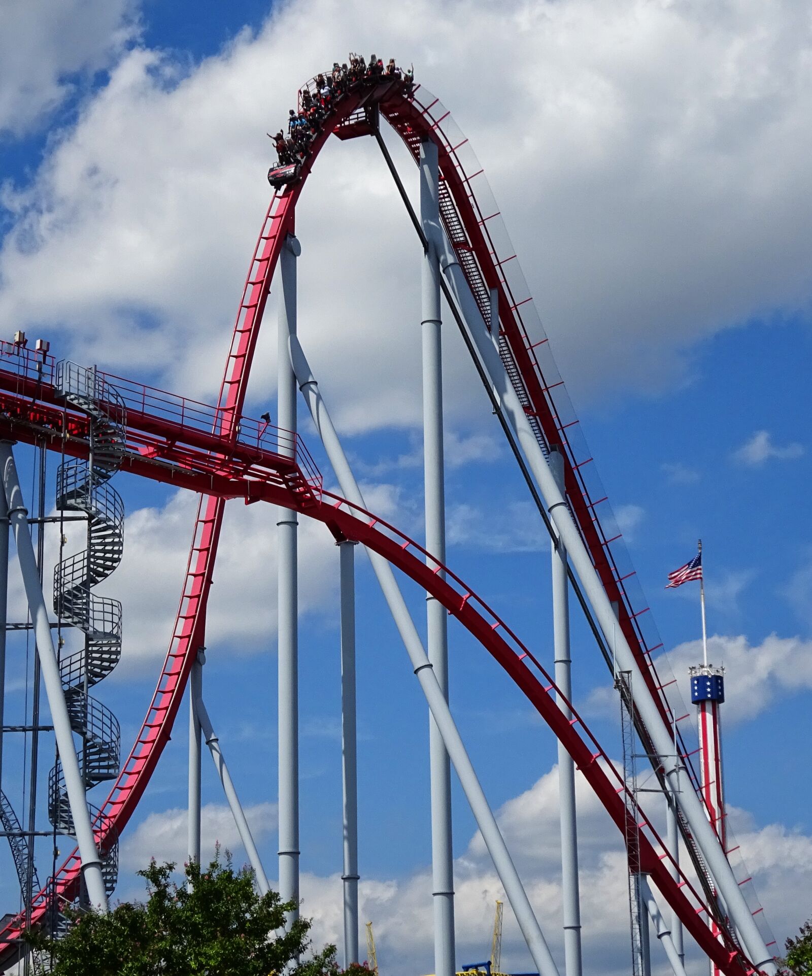 Sony Cyber-shot DSC-WX350 sample photo. Carowinds, roller, coaster photography