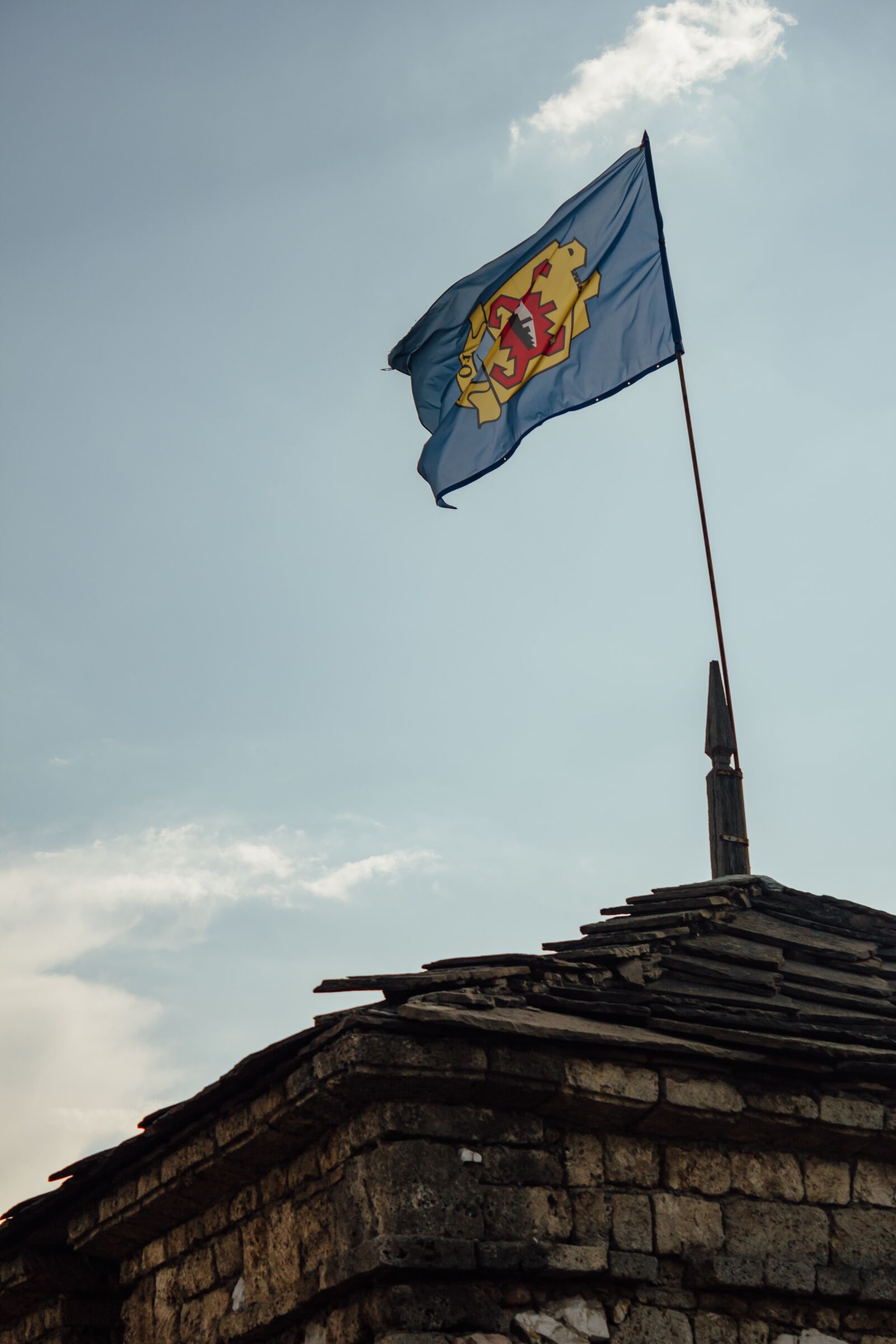 Canon EF-S 18-55mm F3.5-5.6 IS sample photo. Symbol, flag, heraldry, medieval photography