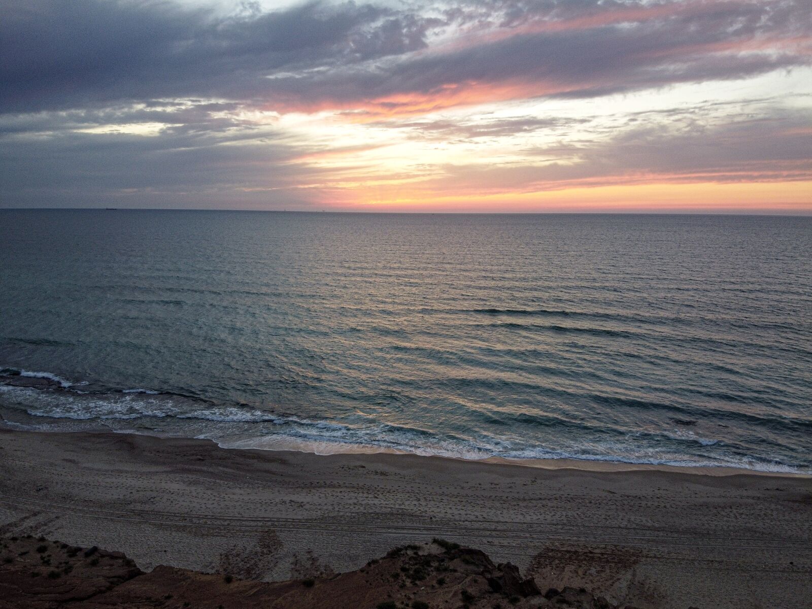 DJI FC7203 sample photo. Sea, sunset, ocean photography