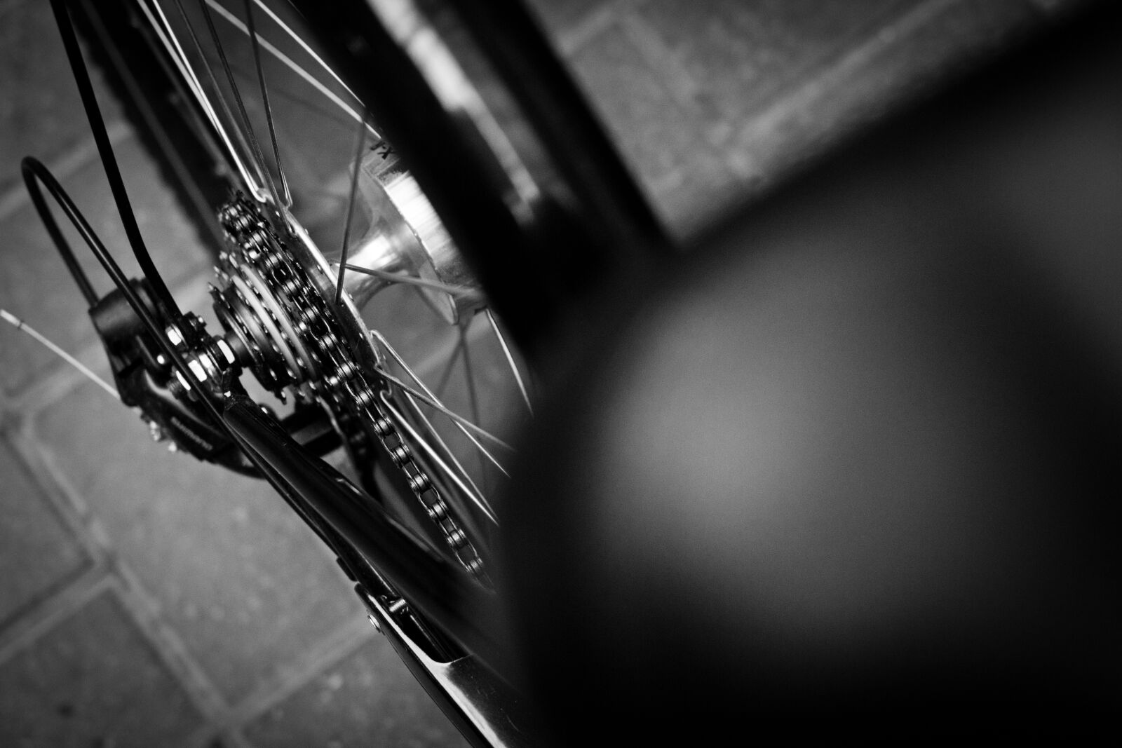 Canon EOS 60D sample photo. Black and white, bike photography