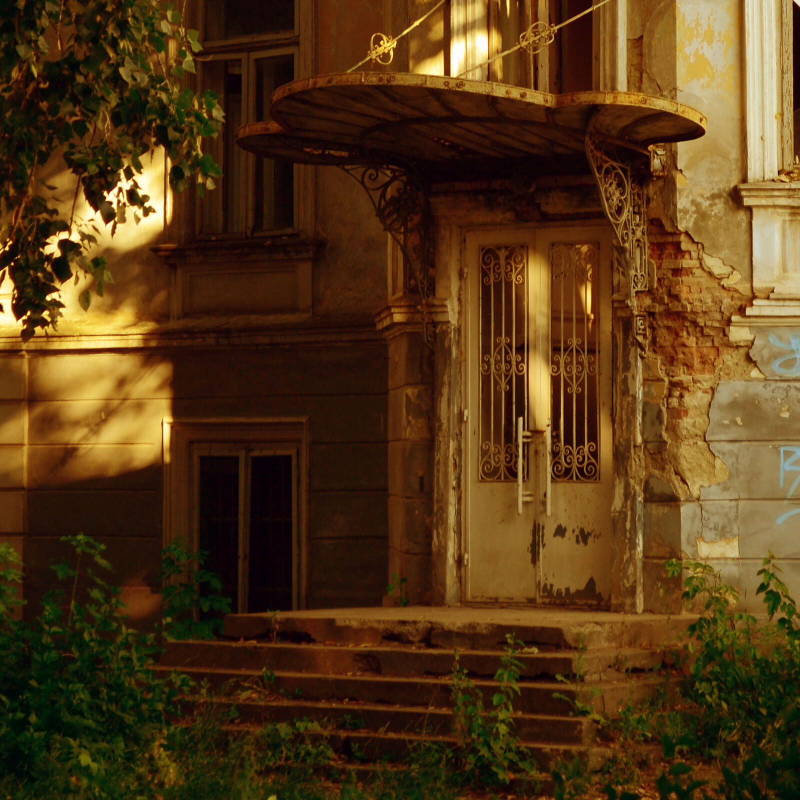 Nikon D3100 sample photo. Abandoned, architecture, door, facade photography