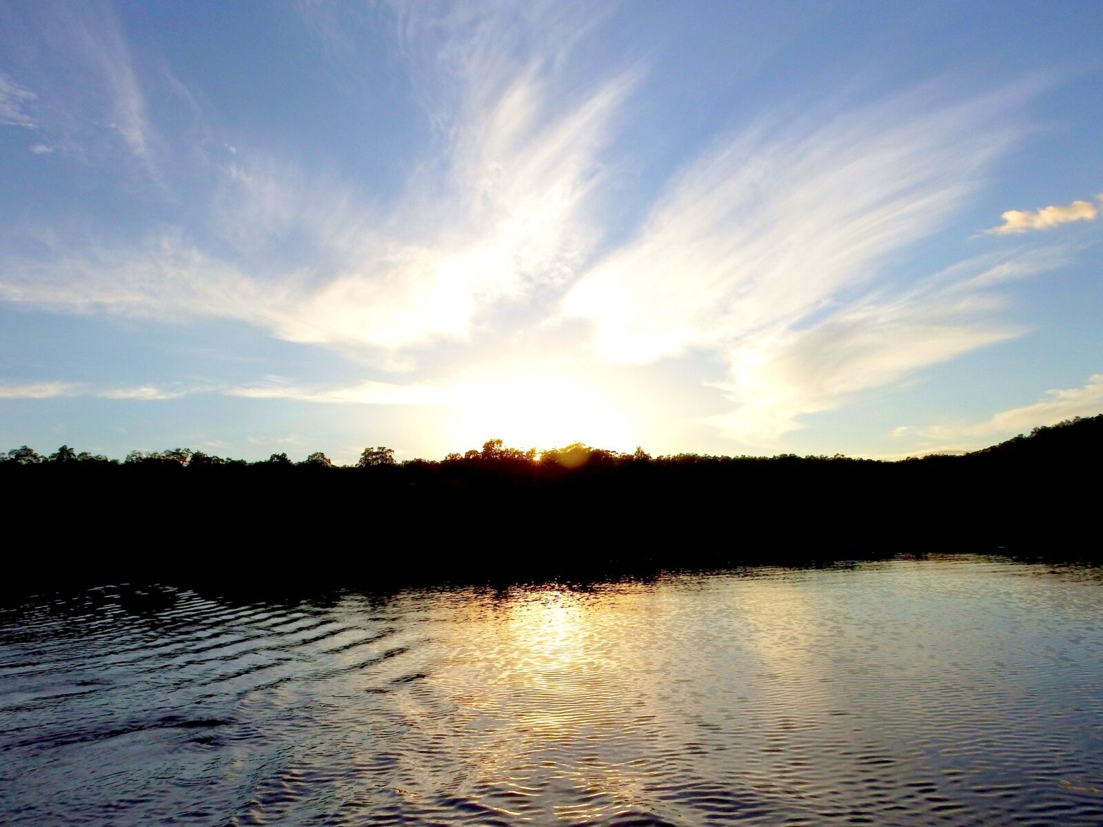 Fujifilm FinePix S1 sample photo. Lake, forest, clouds photography