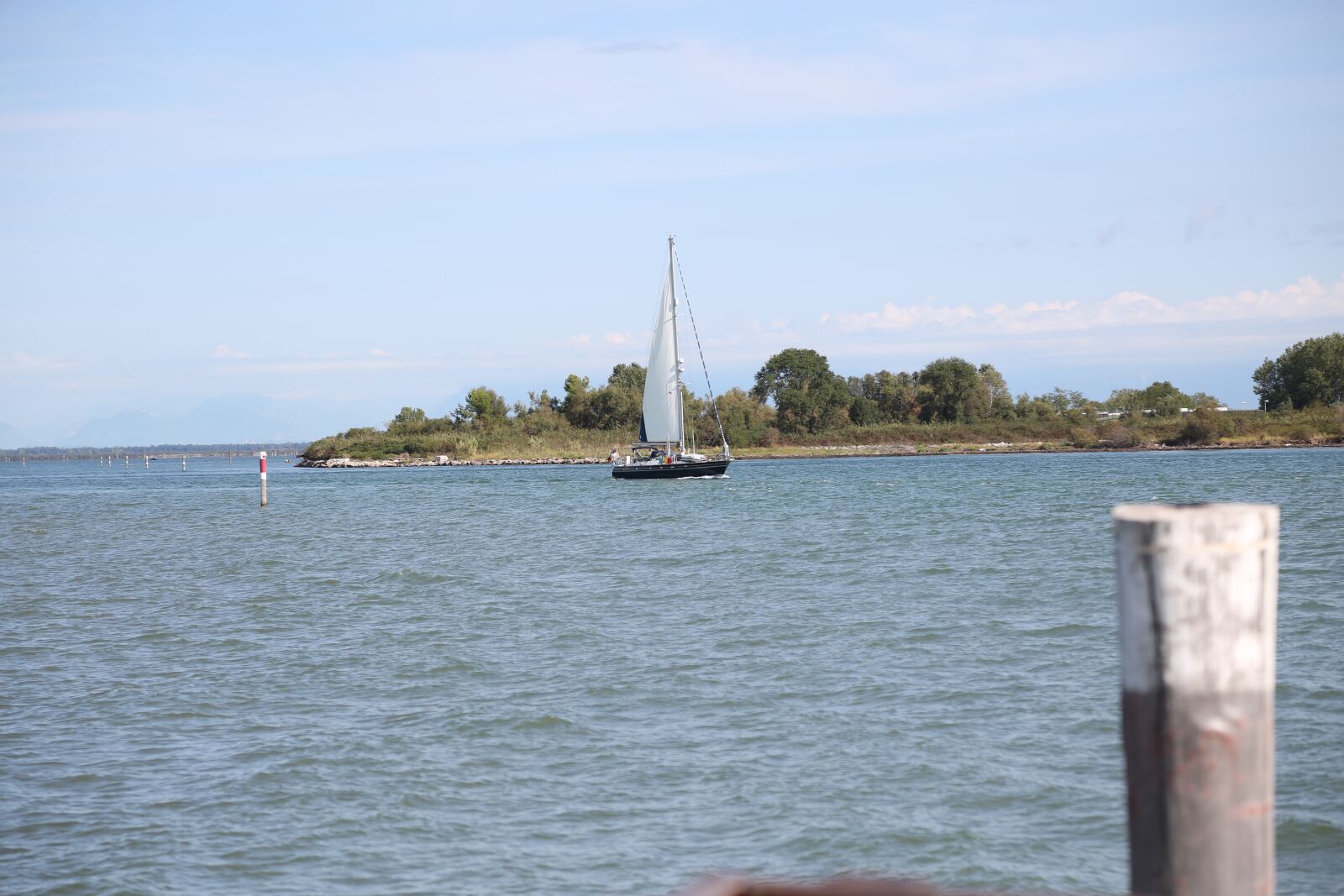 Canon EF 24-105mm F4L IS USM sample photo. Boat, sea, sky photography