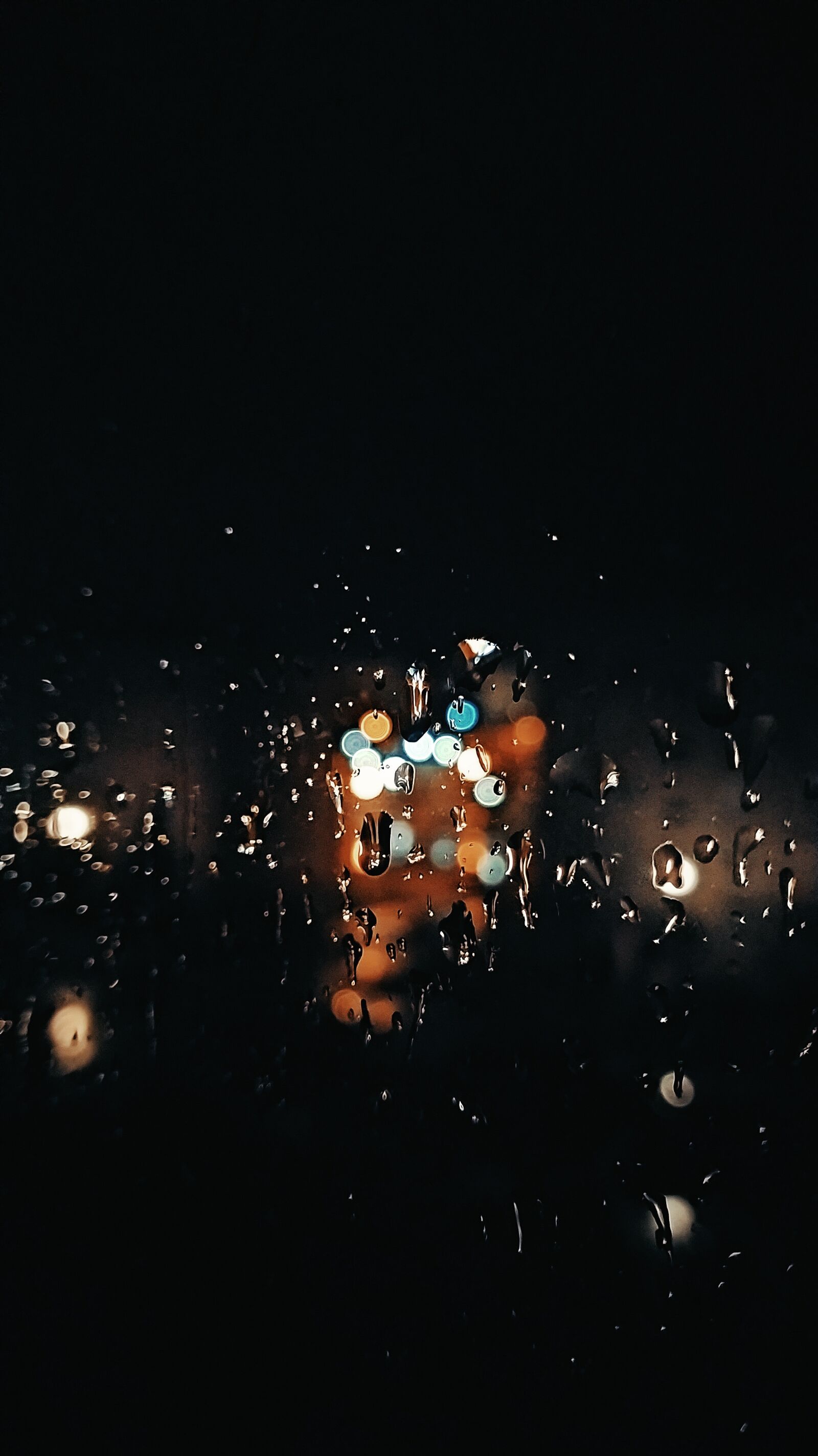 Xiaomi Redmi Note 8T sample photo. Night, drops, window photography