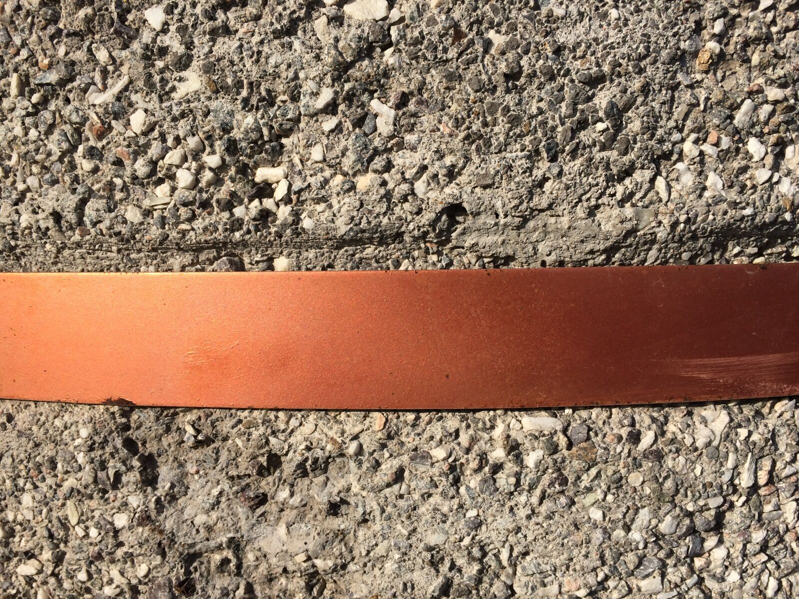 iPhone 5s back camera 4.15mm f/2.2 sample photo. Belt, concrete, copper photography