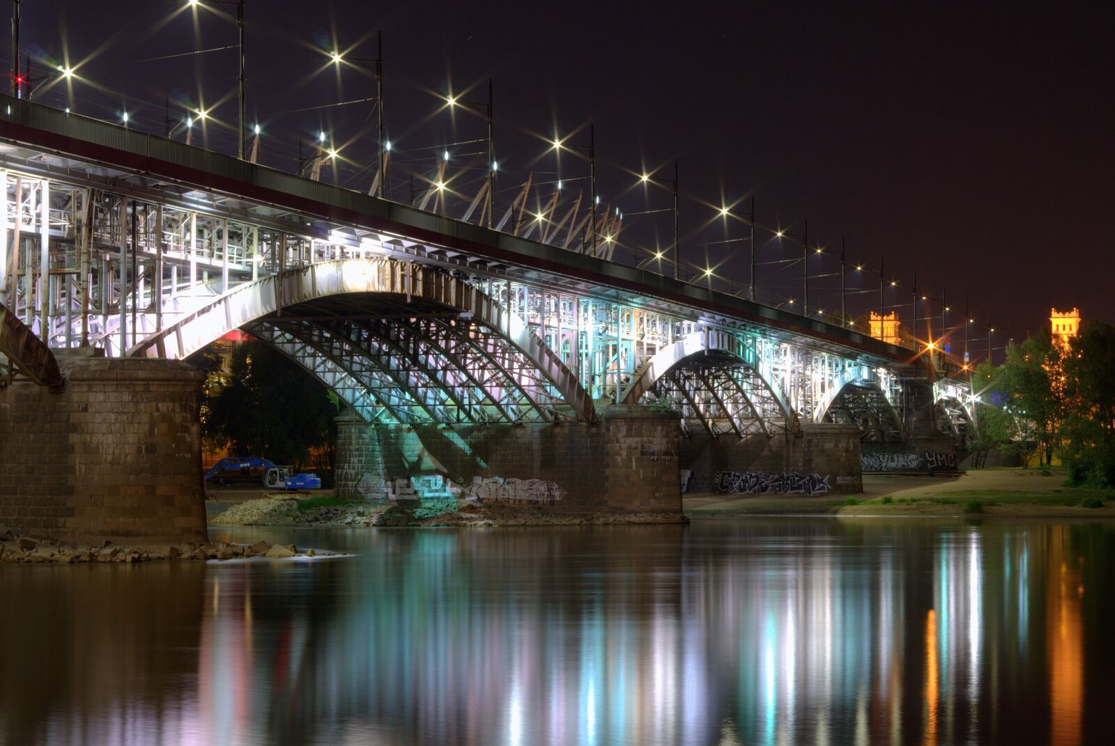 Pentax K-S2 sample photo. Bridge, warsaw, ponies photography