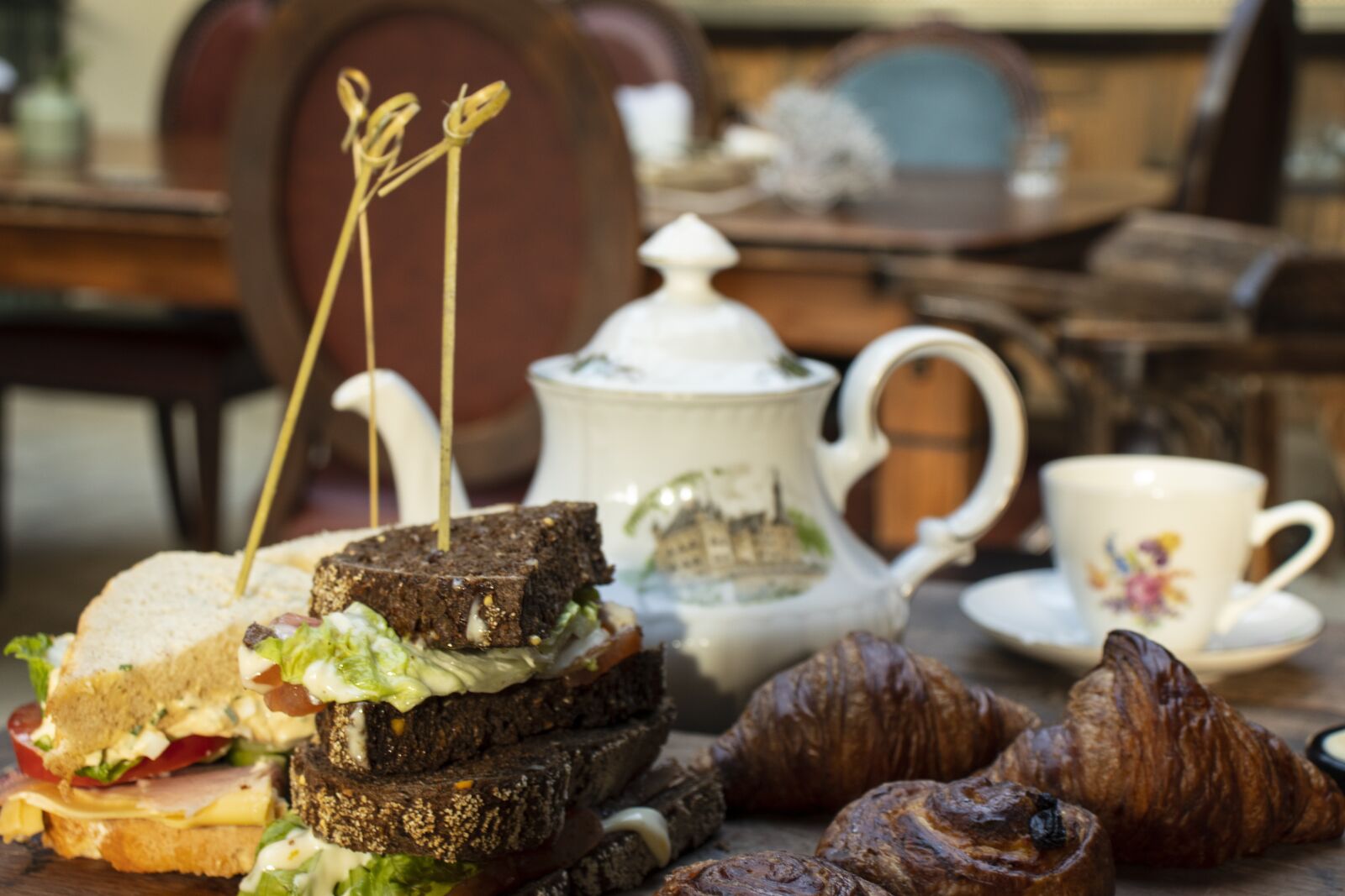 Canon EOS 77D (EOS 9000D / EOS 770D) sample photo. High tea, tea, pastry photography