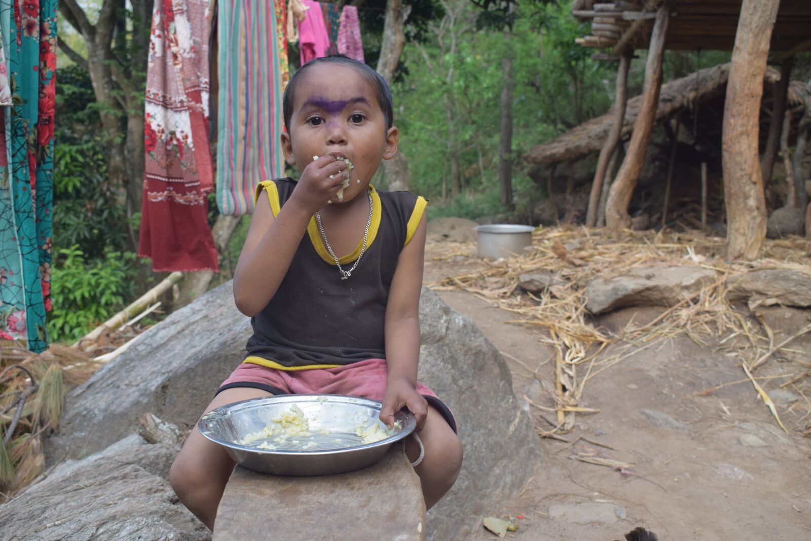 Nikon D5300 sample photo. Village children, poor children photography