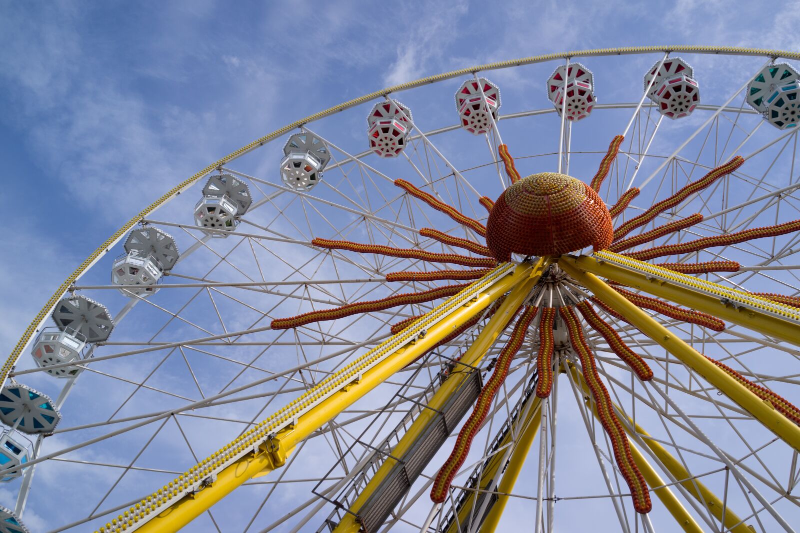 35mm F2.0 sample photo. Ferris wheel, year market photography
