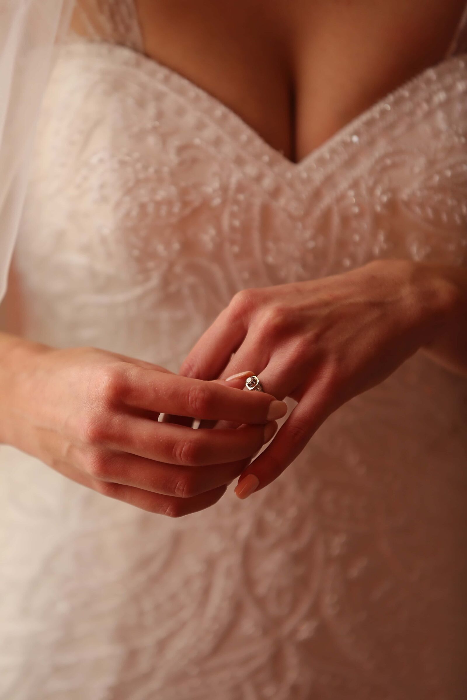 Canon EF 70-200mm F2.8L IS II USM sample photo. Bride, body, wedding ring photography