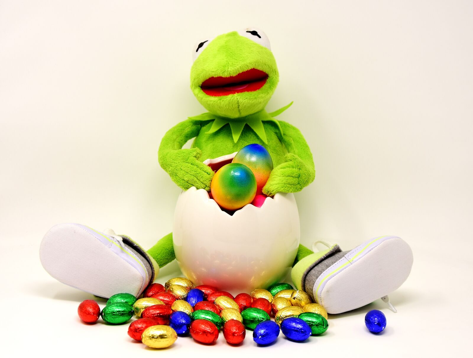 Nikon D7200 sample photo. Easter, easter eggs, kermit photography
