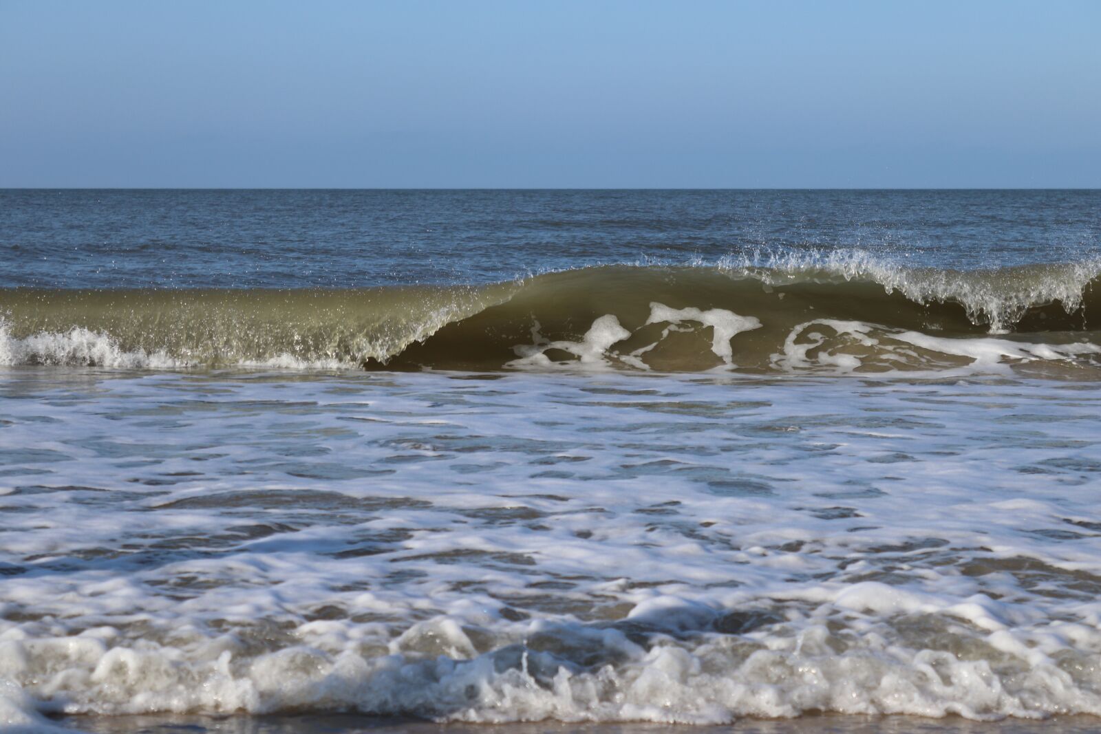 Canon EOS 200D (EOS Rebel SL2 / EOS Kiss X9) sample photo. Wave, spiekeroog, sea photography