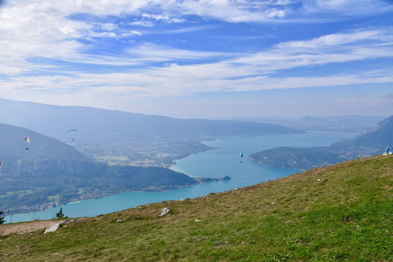 Nikon D5600 sample photo. Paragliding, paraglider, lake annecy photography