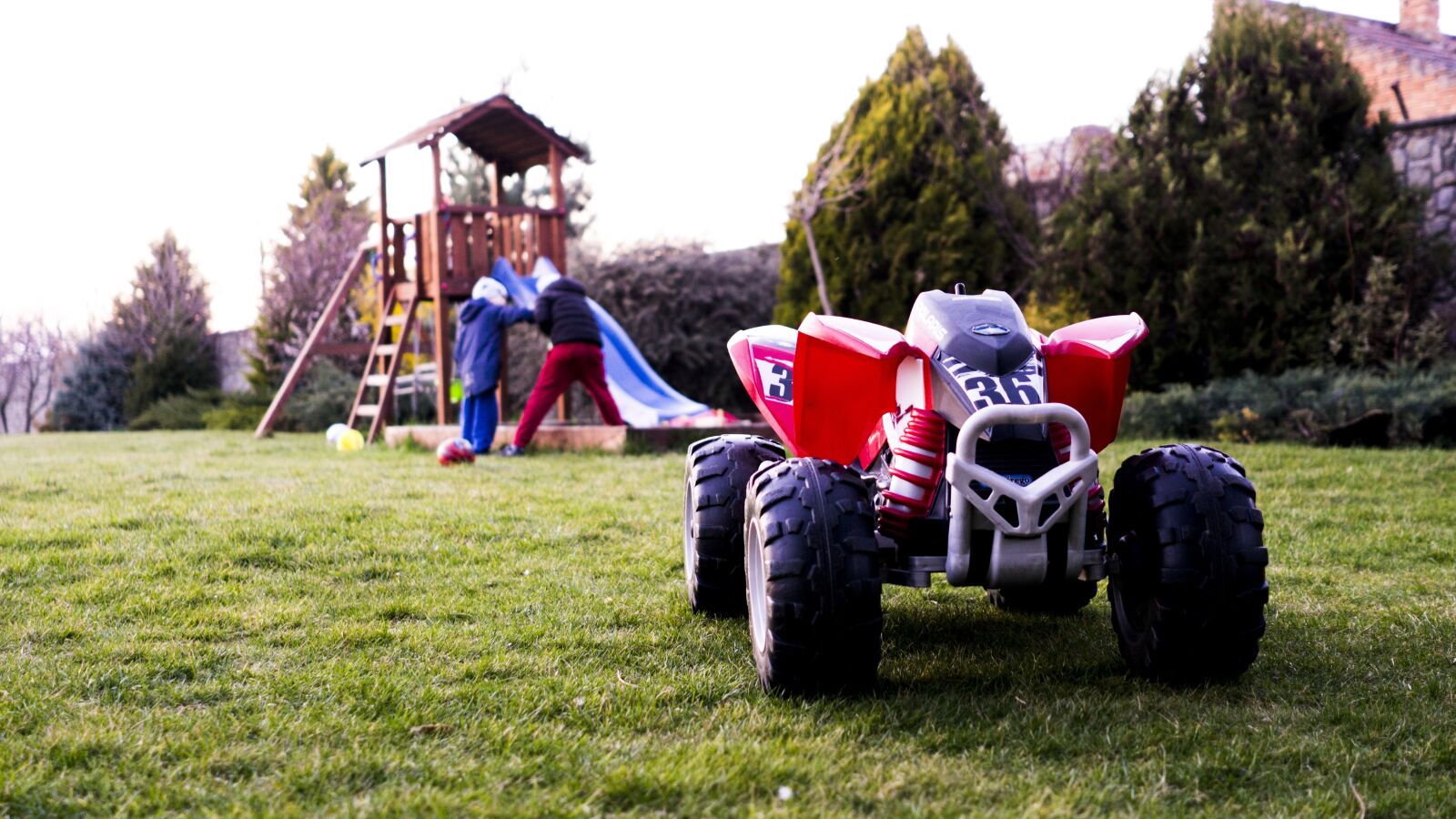 Sony a6000 + Sony FE 28mm F2 sample photo. Toy, motorbike, outdoors photography