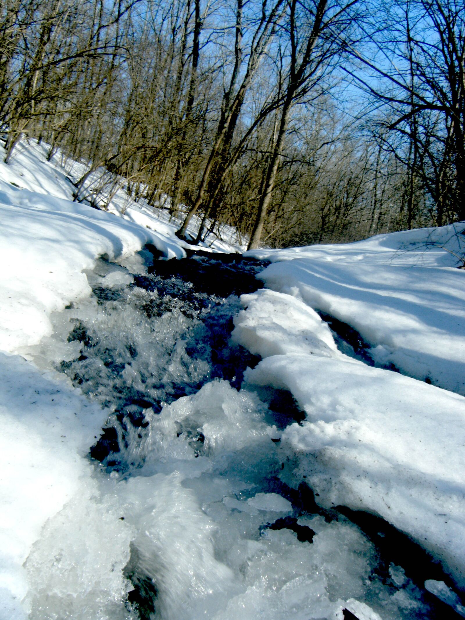 Fujifilm FinePix Z20fd sample photo. Frozen, winter, river photography