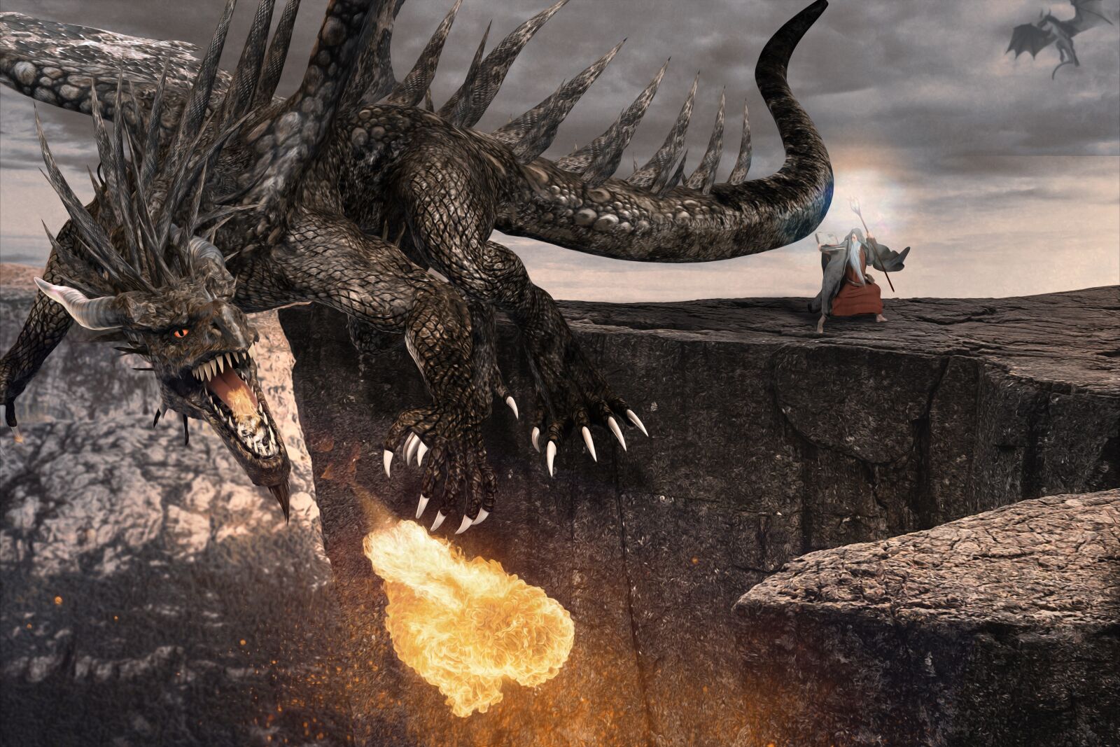 Nikon D5200 sample photo. Dragon, magician, fire photography
