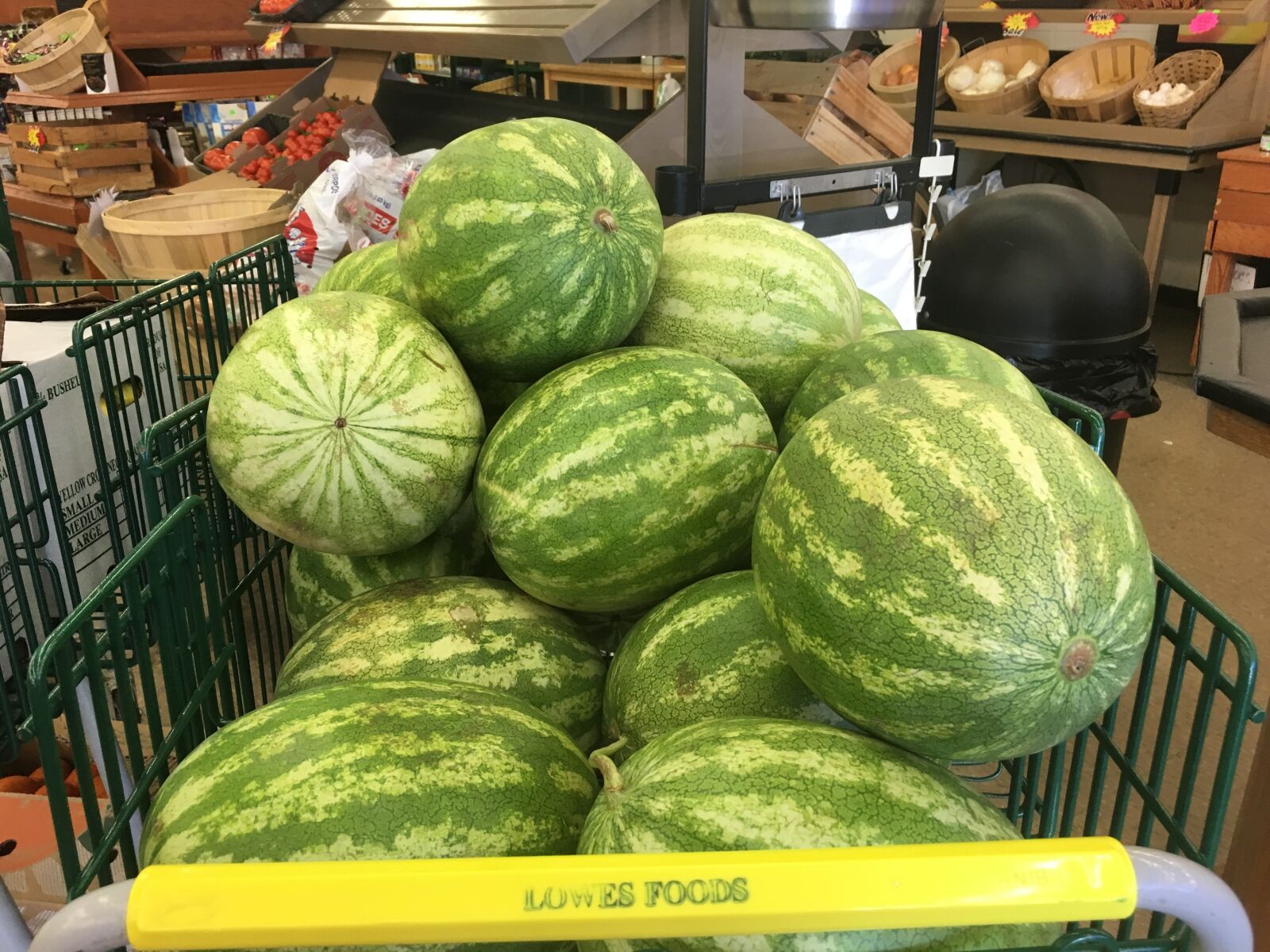 Apple iPhone 6s sample photo. Banana, box, market, watermelon photography