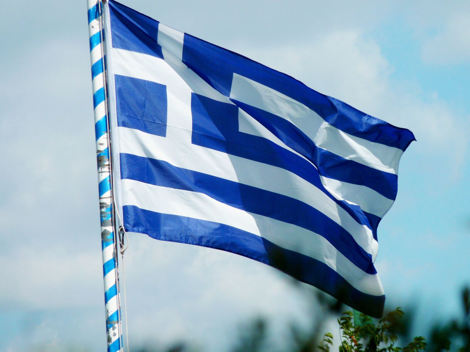 Panasonic DMC-TZ7 sample photo. Flag, greece, greece flag photography