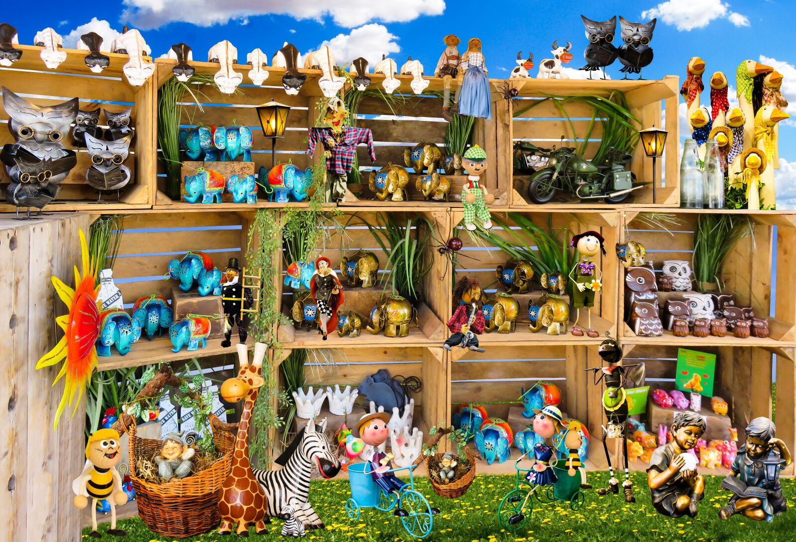 Canon PowerShot SX710 HS sample photo. Figures, garden, garden figurines photography
