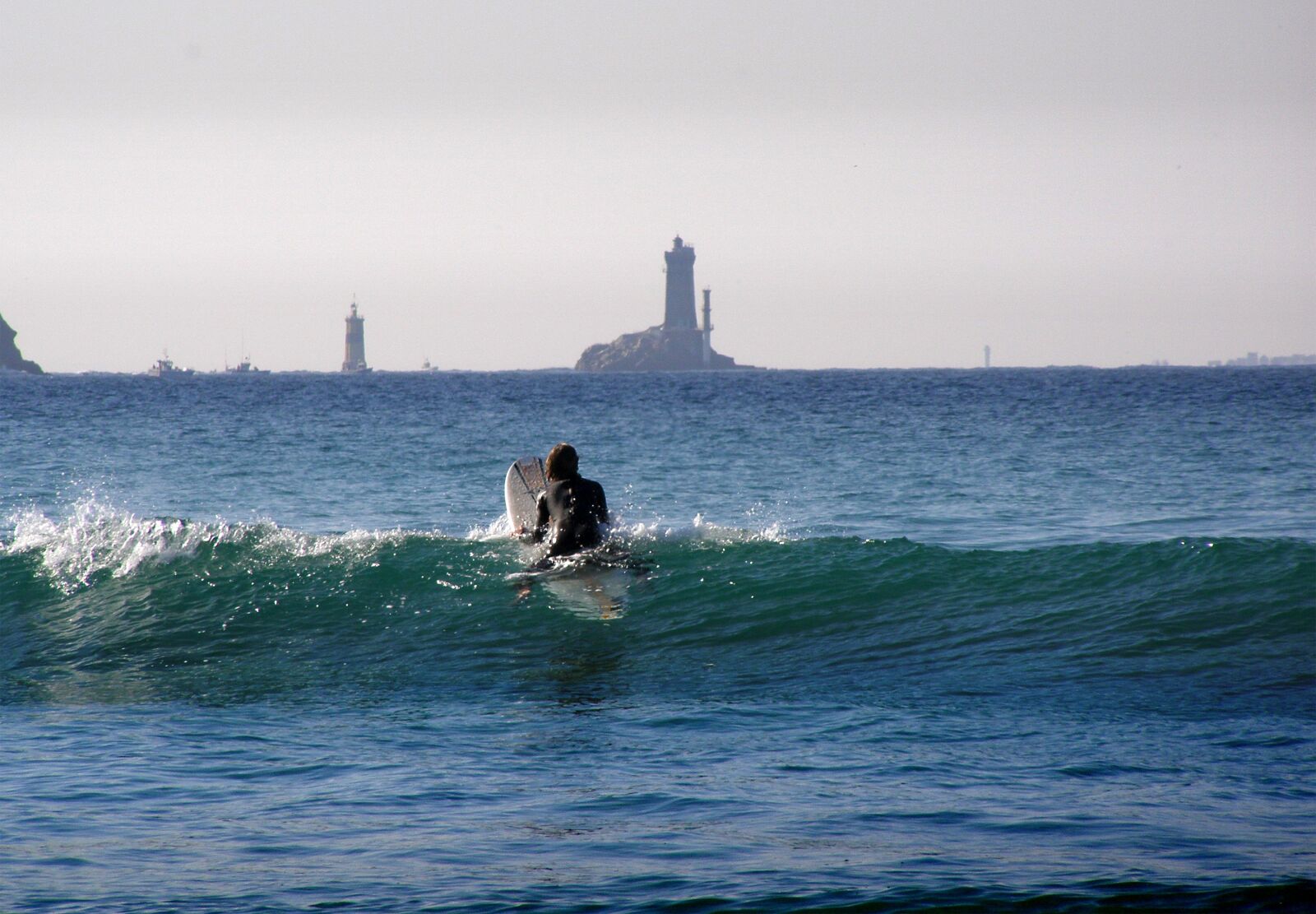 Olympus SP510UZ sample photo. Surfer, brittany, atlantic photography