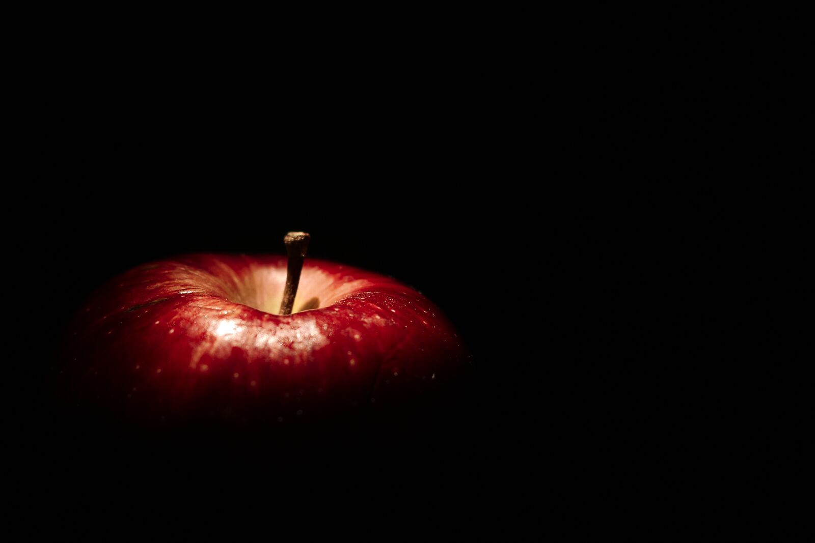Canon EOS 600D (Rebel EOS T3i / EOS Kiss X5) + Canon EF 50mm F1.8 II sample photo. Apple, dramatic, fruit photography