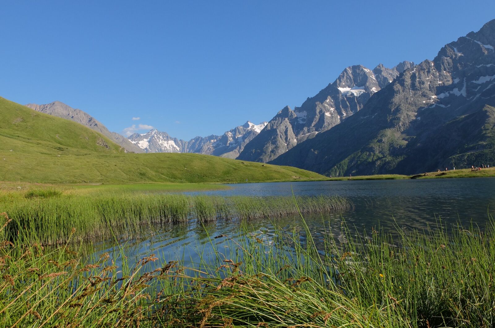 Fujifilm X30 sample photo. Serre-chevalier, lake, mountain photography