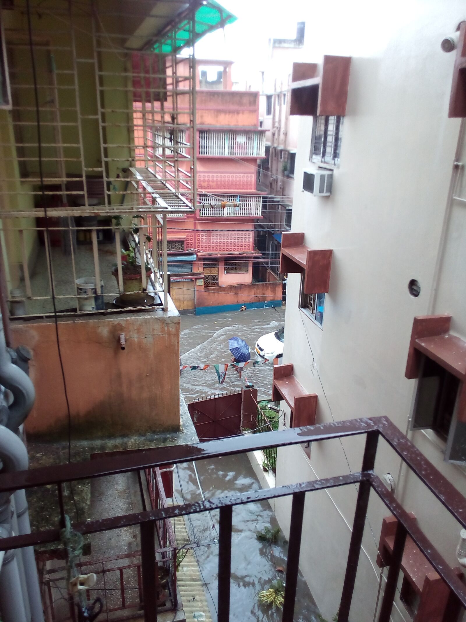 Micromax Canvas Juice 4G sample photo. Balcony view, watery road photography