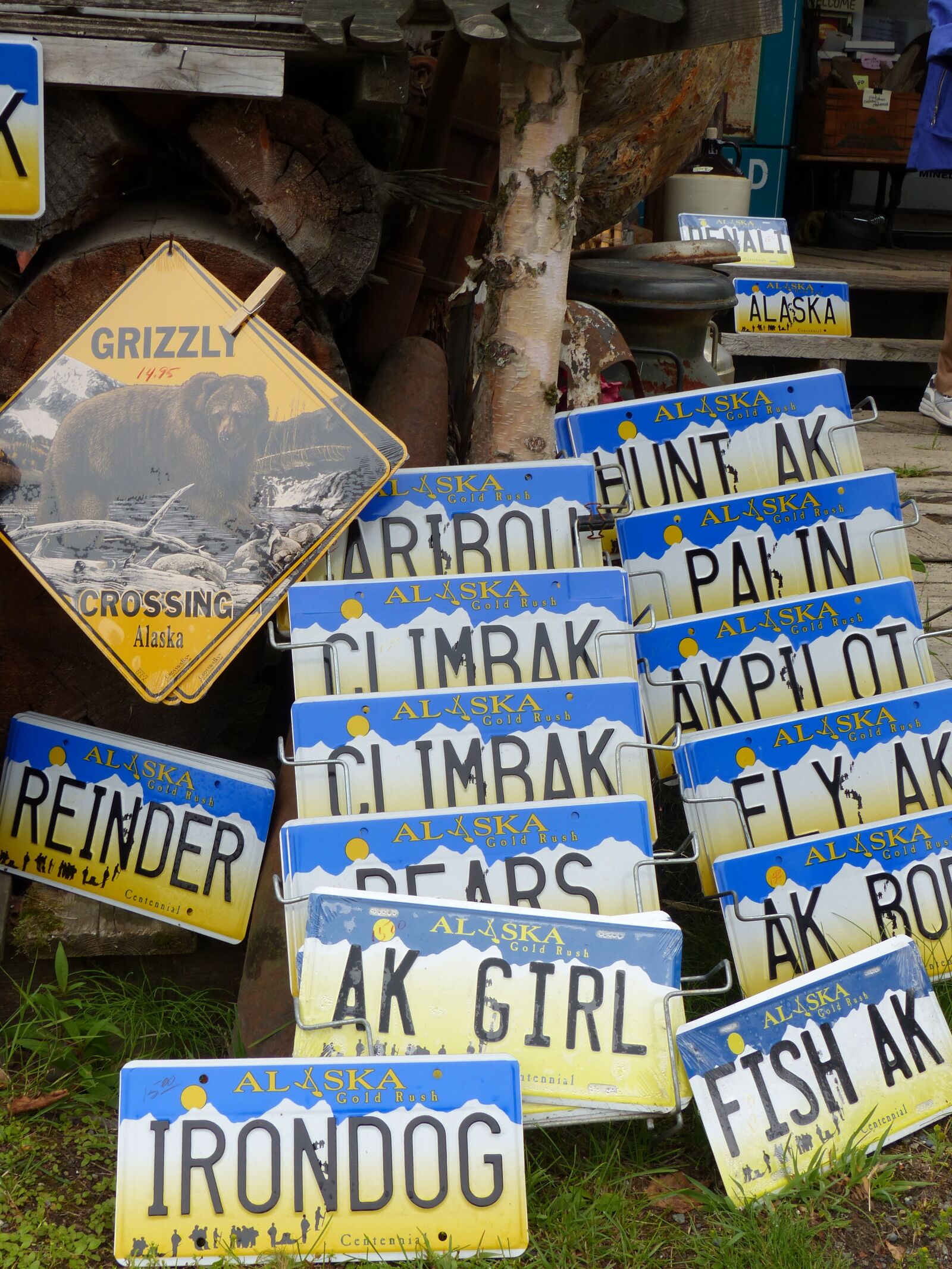 Panasonic Lumix DMC-FZ200 sample photo. Alaska, license plate, old photography